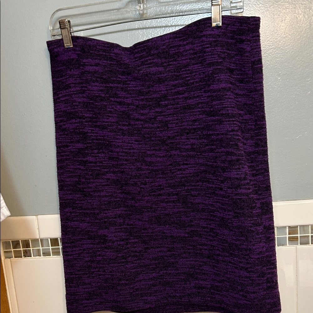 Grace Elements Women's Purple and black Pencil Skirt